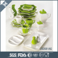 Eco-friendly customized color ceramic hand painted stoneware dinnerware